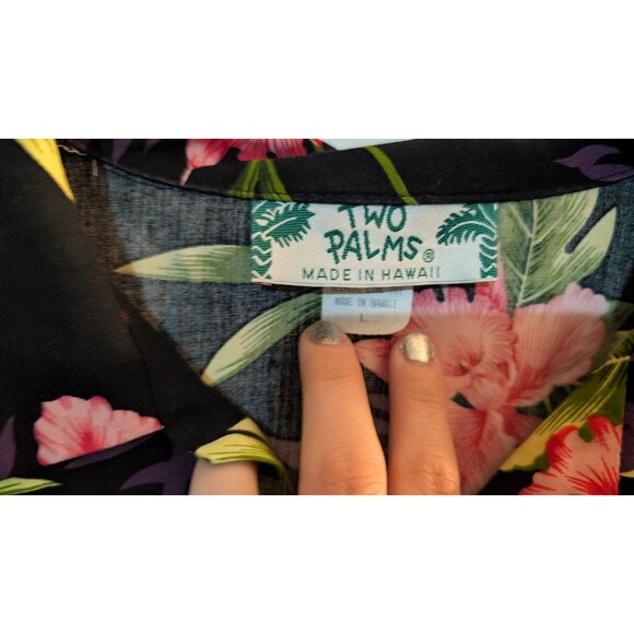 Two Palms Hawaiian Floral Print Shirt - Picture 2 of 3